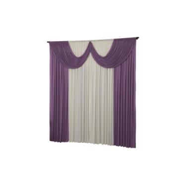 Imagem de Cortina Quarto E Sala Paris 3 Metros Malha Gel 3,00x2,80 - Dennis Conf