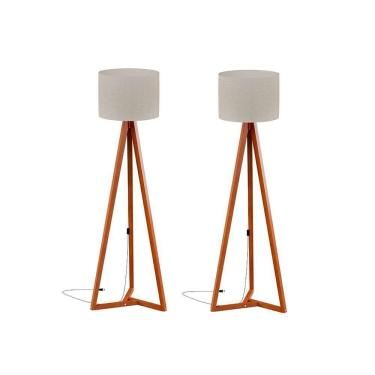 Imagem de Abajur De Chão Com Cúpula Nero Off White Nature 2 Unidades