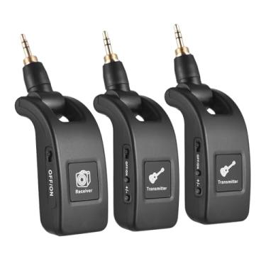 Imagem de summina Sistema De Guitarra Sem Fio 2.4G, Transmissor E Receptor Portátil Recarregável, Com Tempo Funcionamento 10 Horas, Rotação 220 Graus, Plug And Play Para Violinos Elétricos/Baixo Acústico