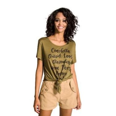 Imagem de Maxi Camiseta Colcci Festivais Feminina-Feminino