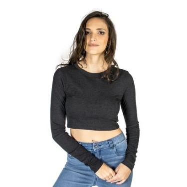 Imagem de Blusa Cropped Canelada Handbook Feminino-Feminino