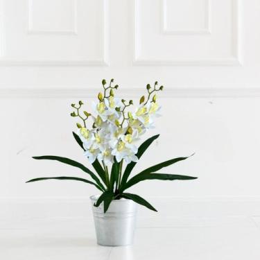 Imagem de 4 Flores de Orquídeas Artificiais - Ideal em Arranjos Florais e Decora