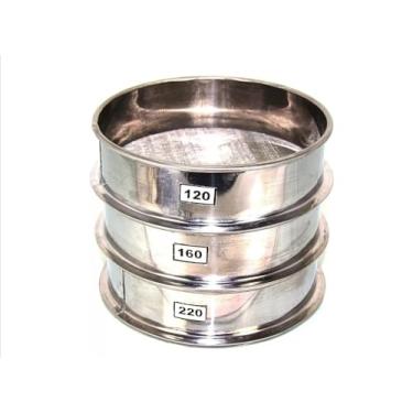 Imagem de E-ONSALE Extrator de pólen de ervas de alumínio, peneira empilhável, malha fina, peneira redonda de aço inoxidável para assar, peneira de farinha, extração, ervas, chá, pó 66, 96, conjunto de 120