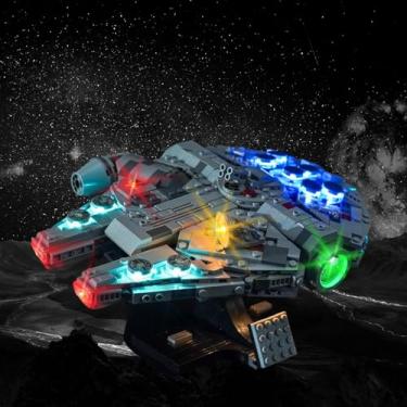 Imagem de HUHUJIA Upgraded Led Light Kit Compatible with Lego New Hope Millennium Falcon Building Set, Lighting Kits Decoration for Lego 75375 (Model Not Included)