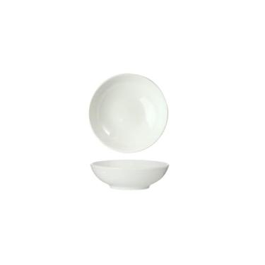 Imagem de Prato branco puro resistente a altas temperaturas de cerâmica simples e requintada para uso doméstico japonês japonês de 18 cm