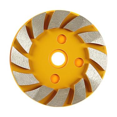 Imagem de Esquirla Disco de desbaste de concreto diamantado, disco de desbaste, de corte tratado termicamente, acessórios de desbaste angular para remoção de argamassa, Amarelo