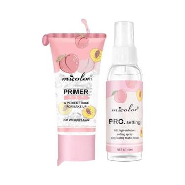 Imagem de Conjunto De Maquiagem Com Primer, Spray Fixador E Base Para Poros Invi