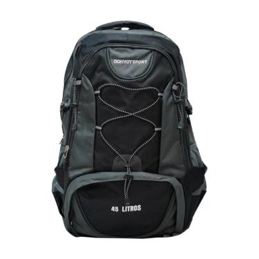 Imagem de Mochila Camping 45L Poliéster Convoy Preto Cinza Ys29093