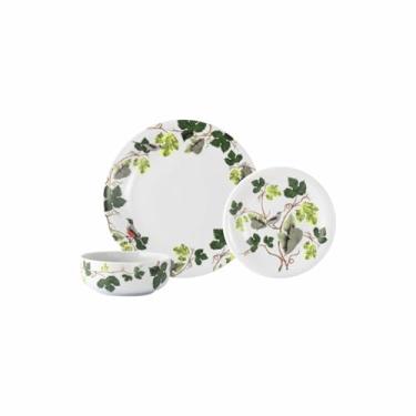 Imagem de Serviço de 18 Peças com Bowl em Porcelana, Decoração Uirapuru, Assinada por Claudia Matarazzo, Porcelana Schmidt