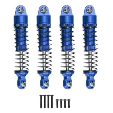 Imagem de RC CHOGES ABORTEMPOR DAMPER 4PCS de alta resistência T6061 Liga de alumínio de 50 mm peças de atualização para caminhões de carros RC e modelos de buggy (Vermelho) (Azul)