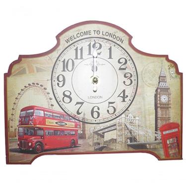 Imagem de Relogio De Mesa Londres Vintage Retro Decoracao (xin-07)