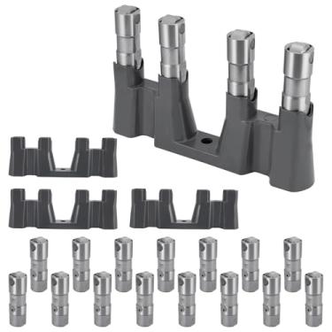 Imagem de TAUTOY 16 peças 12499225 elevador de válvula hidráulica com 4 bandejas de guias (peças OEM) para LS1 LS2 LS3 LS6 LS7 LS9 LSX, para Cadillac Escalade, para Chevy Camaro Corvette Silverado Tahoe, 4.8