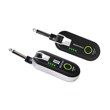 Imagem de oshhni Transmissor e receptor de guitarra elétrica, acessórios para instrumentos musicais, adaptador sem fio de recarga vocal estável e recuperação