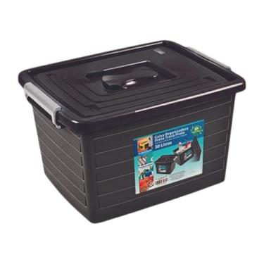 Imagem de Caixa Organizadora 30 Litros Container com Alça de Segurança Multiuso