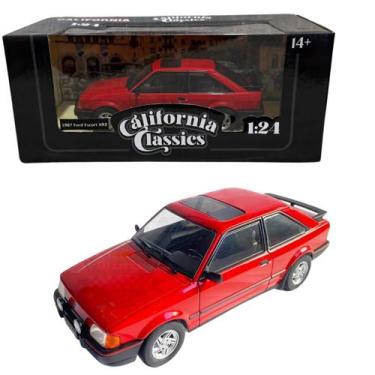 Imagem de Ford Escort XR3 1987 1/24 Vermelho California 24215A - California Toys