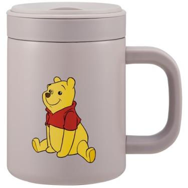Imagem de Skater STMG4NI Caneca isolada de aço inoxidável com copo interno, isolamento a vácuo, camada dupla, Disney Ursinho Pooh, rosto engraçado