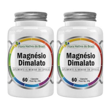 Imagem de Kit 2x Magnésio Malato 60 Cápsulas Flora Nativa