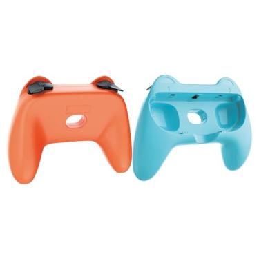 Imagem de Grips for Nintendo Switch 2 (2025) – Ergonomic & Anti-Slip Controller Handles with 4 Thumb Grips, Switch 2 Joy-Con Holder Accessories,2 Pack (Black) (Black,Black)