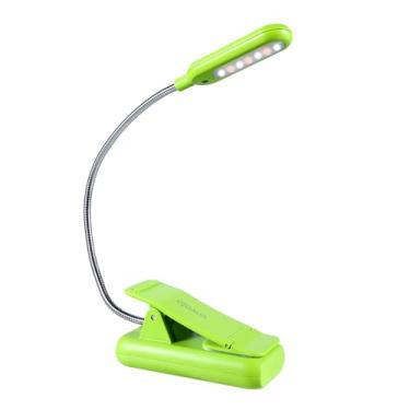 Imagem de VAVOFO Luz de livro recarregável para leitura na cama de crianças, 7 luzes de leitura LED com luz do dia branca fria quente de 9 níveis, lâmpada de cuidados com os olhos com indicador de energia para