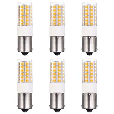 Imagem de Makergroup BA15s Baioneta de Contato Único LED 12V S8 1141 1156 Lâmpada LED 3W 2700K-3000K para Iluminação de Paisagem Externa Luzes de Deck Luzes RV Cor Quente 6 peças