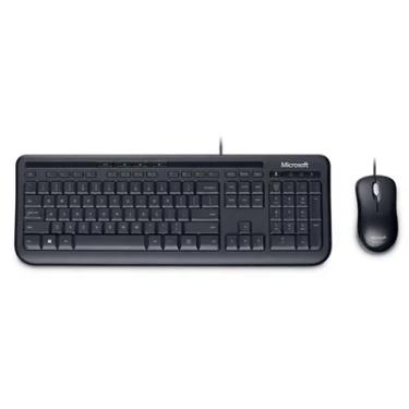 Imagem de Teclado e Mouse Microsoft Wired Desktop 600, USB, ABNT2, Resistente a respingos, Preto - APB00005