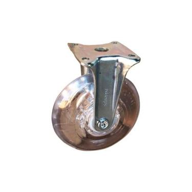 Imagem de 6 Rodizio Rodinha Fixo Gel 75mm Sem Freio Anti Risco 50kg Schioppa