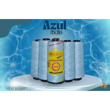 Imagem de Linha Rayza Vest Resort Grossa 003-Azul Piscina Tex 288 - Rayza Tapete