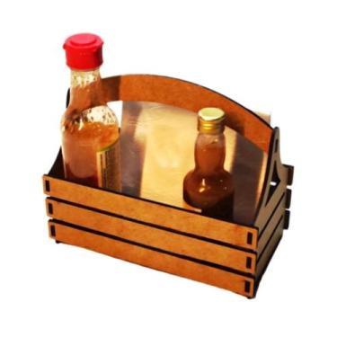 Imagem de Porta Guardanapo e Sachê em MDF - Kit 5 Unidades - LENOBRE