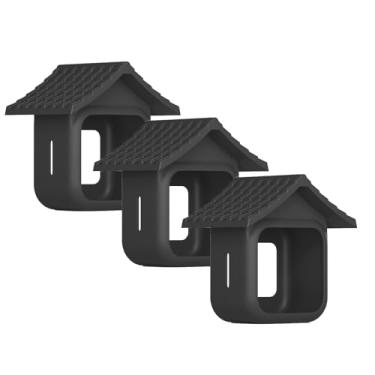 Imagem de Baaletc Pacote com 3 capas de silicone para Blink Outdoor 4 (4ª geração) - Capa de proteção completa para câmera com aba, película à prova de intempéries e poeira, fácil acesso às portas