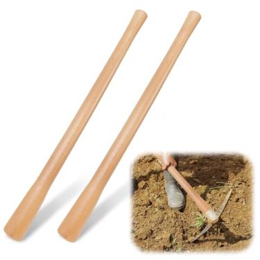 Imagem de Docik 2 peças de substituição de alça de machado, cabo de picareta, madeira de faia, 89 cm