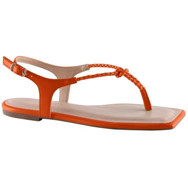 Imagem de Sandália Flat, Via Uno, Feminino, Paprica, 37