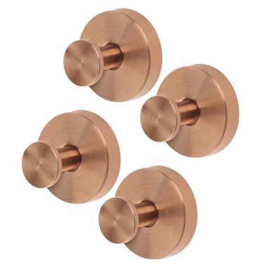 Imagem de Linwnil Gancho de grinalda com ventosa, ganchos de ventosa pendurados 6,8 kg, suporte de guirlanda à prova d'água para janelas, chuveiro, grinaldas, portas lisas (ouro rosa, pacote com 4)