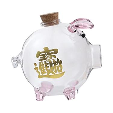 Imagem de Ｂｅｓｇａ Coleção de cofrinhos organizador de mesa centro de mesa meninos meninas presente porco caixa de economia de dinheiro, Rosa