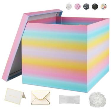 Imagem de Caixa de presente YINUOYOUJIA grande 30x30x25cm com tampa para present