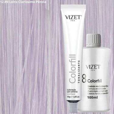 Imagem de Tonalizante Profissional 50gr + Emulsão 100ml Vizet