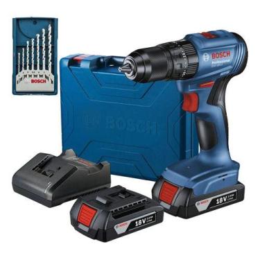 Imagem de Furadeira Martelete Parafusadeira Bosch Gsb 185-li + 2 Baterías De 2ah