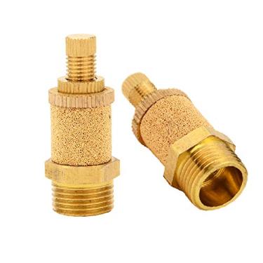 Imagem de Silenciador Pneumatic PSB silenciador silenciador silenciador redutor de ruído com controle de fluxo de ar, 1kl-04570-PSB, 1/2" NPT (2 pcs)