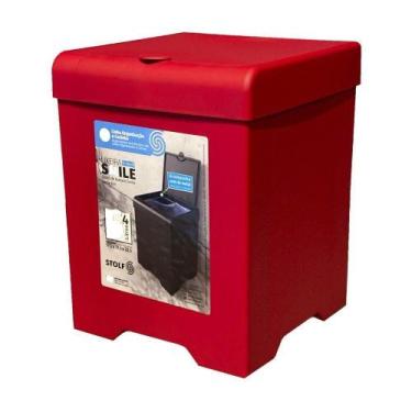 Imagem de Lixeira De Pia Smile 5,4l - Stolf Vermelho