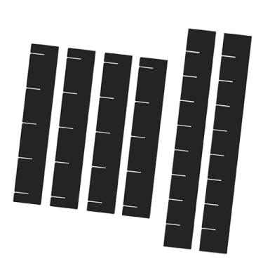 Imagem de Fenteer 6x Organizadores de Divisórias de Gaveta Acrílico Mantenha Arrumado Divisória de Gaveta Separadores para Ferramentas Meias Cosméticos Cozinha Quarto, Preto