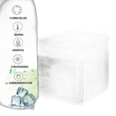 Imagem de Mini Climatizador E Umidificador Ar Portátil: Seu Conforto - Dk