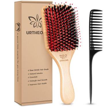 Imagem de Conjunto de escovas de cabelo URTHEONE Boar Bristle para mulheres, hom