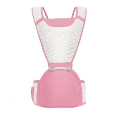 Imagem de Canguru Para 0-3 Anos Ergonômico 3 Em 1 Estilo Canguru Frontal Infantil Hipseat (rosa)