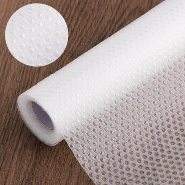 Imagem de AIZOE Forros de gaveta para armários de cozinha, 60 cm L x 400 cm C x 0,02 cm, forro de armário, não adesivo e antiderrapante para prateleira de casa e cozinha, gaveta, armário, geladeira, cômoda