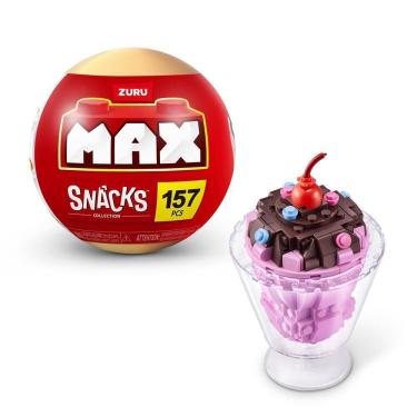 Imagem de Blocos De Montar Max Premium Snacks - Sorvete 157 Pçs