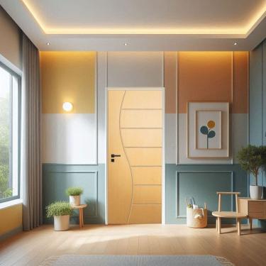 Imagem de Porta de Madeira Maciça 210x80cm Friso 10 Jb Portas Tauari