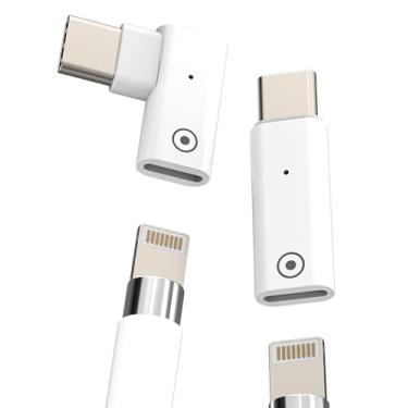 Imagem de Adaptador Lightning fêmea para USB C macho para Apple para iPhone para iPad Pro 1ª geração, carregador de lápis, iluminação de áudio, cabo conversor de caneta, adaptador de 10ª geração, acessório