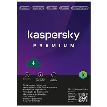 Imagem de Kaspersky Antivírus Premium 5 Dispositivos - 12 meses