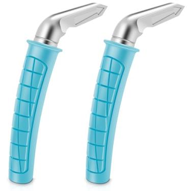 Imagem de FALESOUL 2 peças de assistência de maçaneta de porta de carro para idosos, assistência fácil de sentar para ficar em pé, suporte de bengala de barra de apoio automático para mobilidade diária