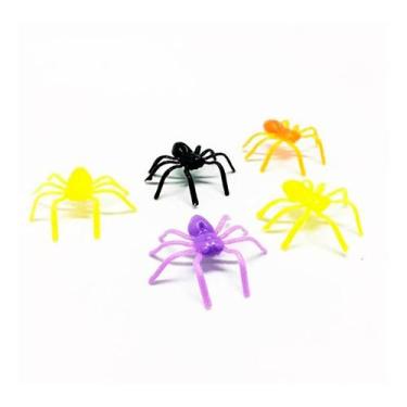 Imagem de 50 Mini Aranhas Assustadoras Pegadinha Festa Halloween Top - VENDEU BE