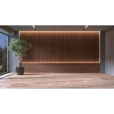 Imagem de Kit Painel Ripado MDF 4 Placas 5x1,5x250cm 0,5m² Casablanca Carvalho York